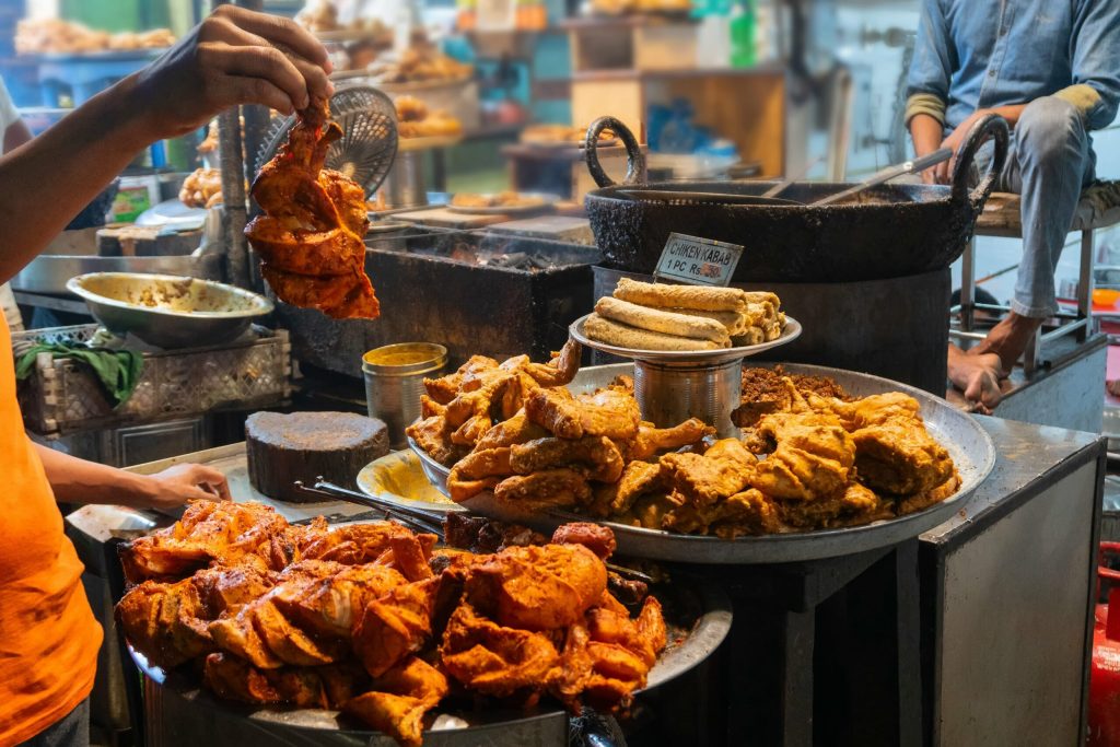Spicy,roasted,tandoori,chicken,,,chicken,kabab,,prepared,for,sale